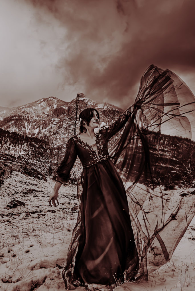 Gothic Snowy Ouray CO Engagement Adventure Couple captured by Worldwide Elopement Visuals